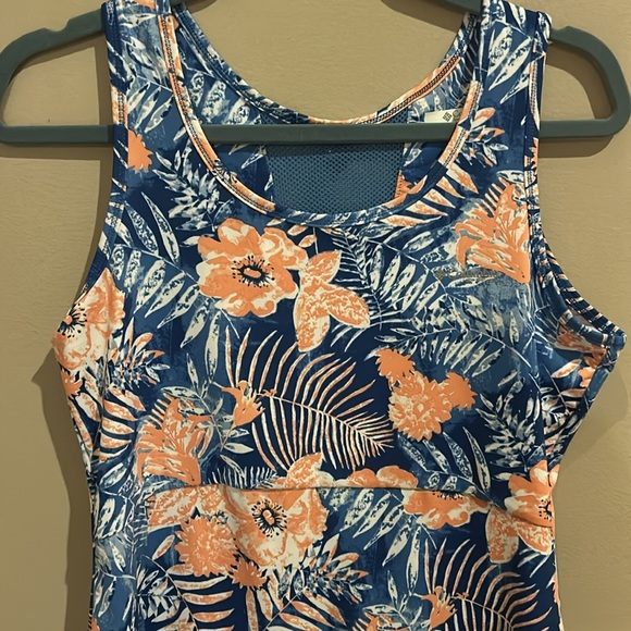 Columbia PFG Midway Bay Blue Reef Dress Wicking Size Medium - Picture 2 of 9